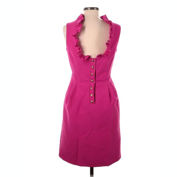 Camilyn Beth GoGo Dress Sz 8 in Fuchsia Designed in FL Made in NY - Picture 3 of 5